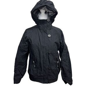 Columbia Waterproof Ski Snow Jacket Womens S Black Zipper Pockets Insulated